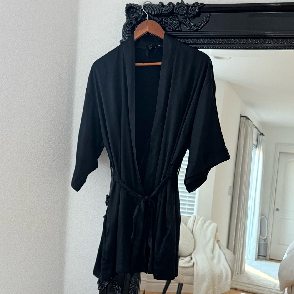 Victoria's Secret | Women’s Satin Black Robe